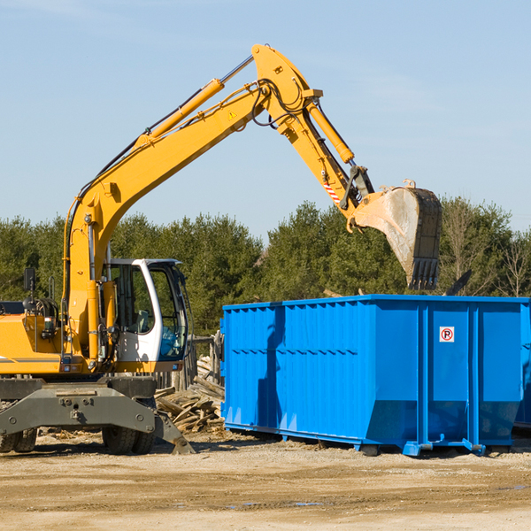 are there any restrictions on where a residential dumpster can be placed in Campbellsport